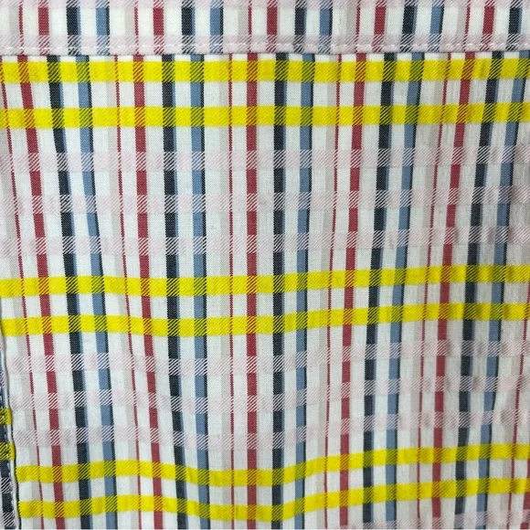 NWT Margherita Girls Multi Check Pinafore Dress with Frill Sz 6